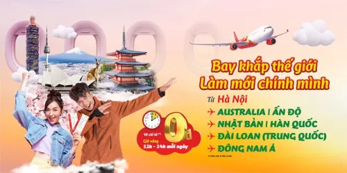 BAY KHẮP THẾ GIỚI LÀM MỚI CHÍNH MÌNH -VIETJET
